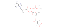 tenofovir disoproxil fumarate structural formula