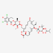 Fidaxomicin chemical formula.