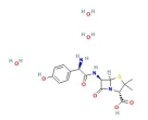 Amoxicillin trihydrate chemical structure.