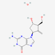 Entecavir hydrate chemical structure.