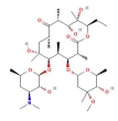 Erythromycin chemical structure.