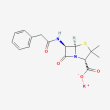 penicillin G potassium chemical structure.