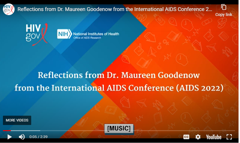 2022 AIDS Conference - watch a video.