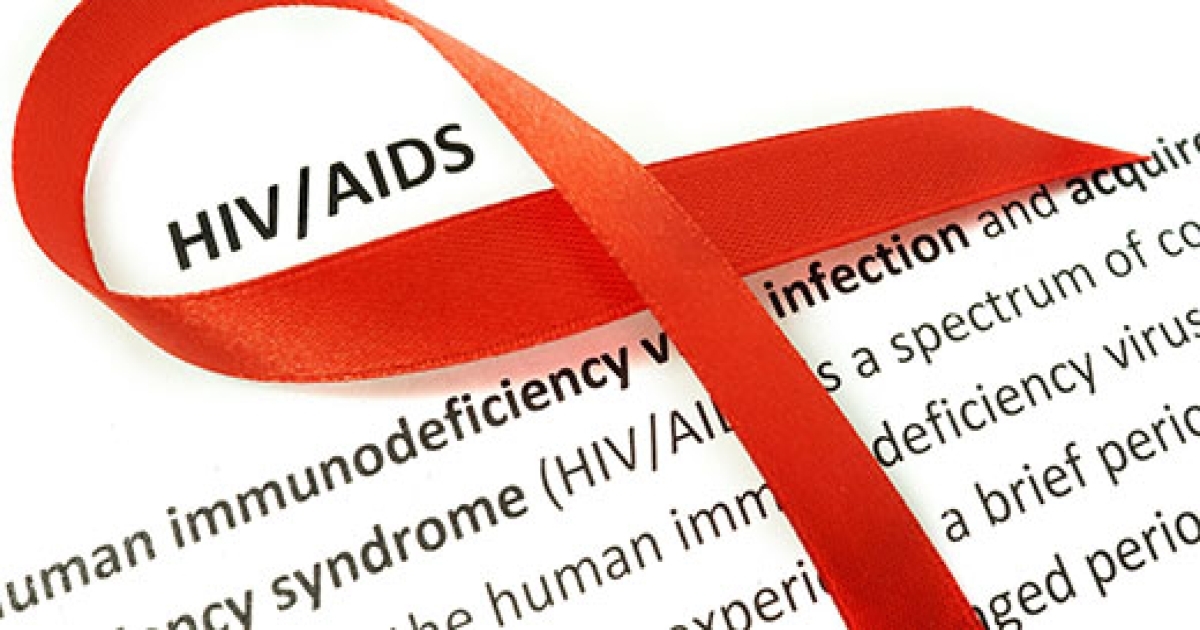 HIV and AIDS awareness symbol - a red ribbon.