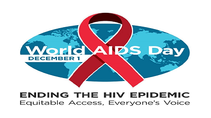 World AIDS Day logo.