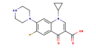 Ciprofloxacin chemical formula