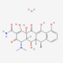 Doxycycline monohydrate chemical formula.