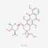 doxorubicin hydrochloride chemical structure.