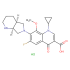 Clorhidrato de moxifloxacino fórmula química