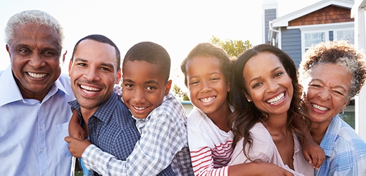 Multigenerational group of African-Americans.