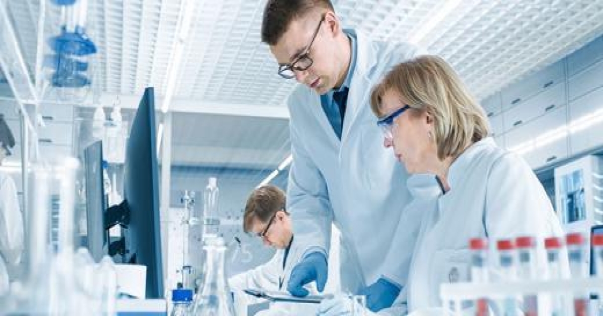 A team of three scientists.