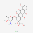 doxorubicin hydrochloride chemical structure.