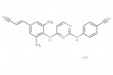 rilpivirine hydrochloride chemical structure.