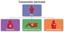 La transmisión del VIH de una madre a su bebé.